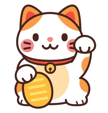 Şirin Maneki Neko Şanslı Kedi Çizgi Filmi