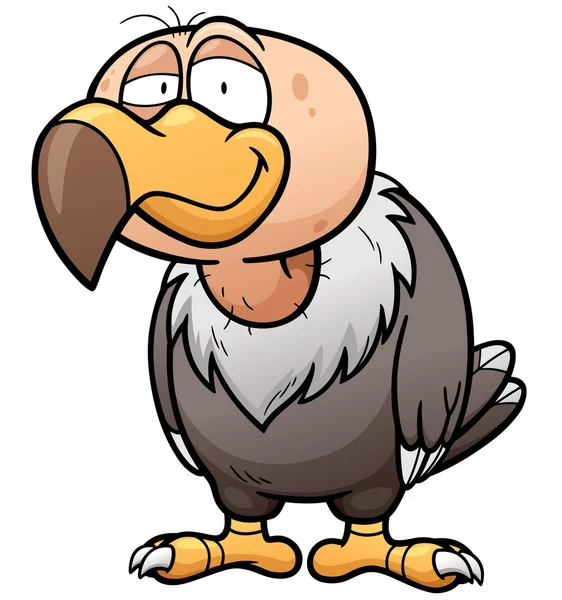 Vector Cartoon Vulture — Stockvector