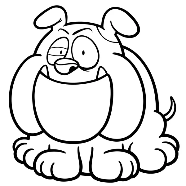 Köpek karakter karikatür — Stok Vektör