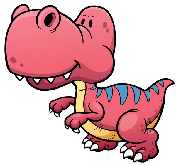 Personagem de dinossauro de desenhos animados — Vetor de Stock