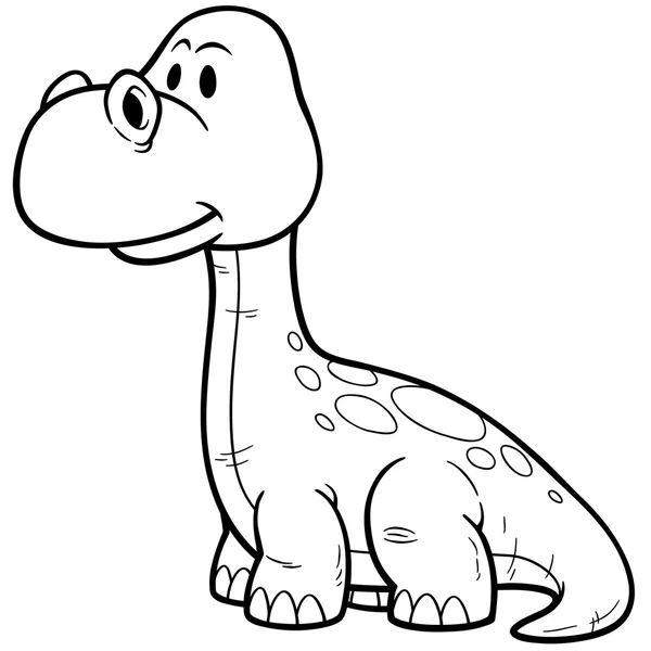 Personagem de dinossauro de desenhos animados —  Vetores de Stock