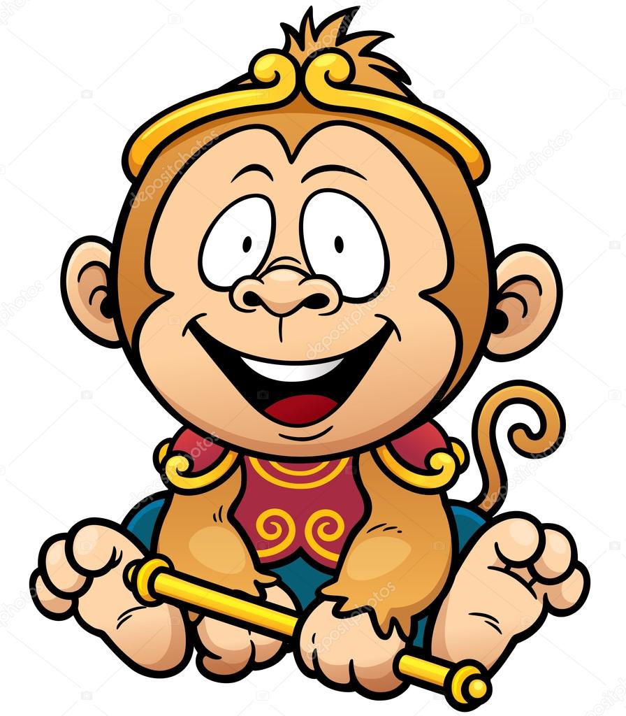 Cartoon Monkey king Stock Vector Image by ©sararoom #95784370