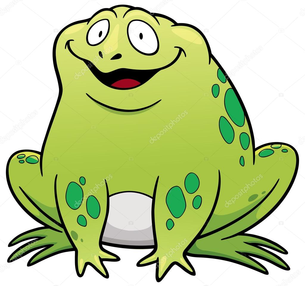personagem de desenhos animados do sapo vetores de stock