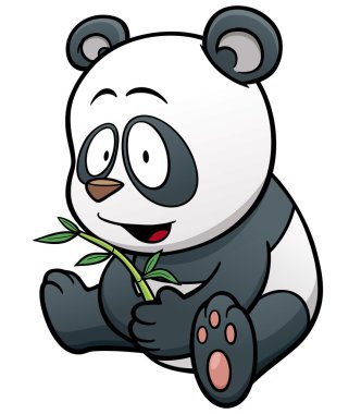 Çizgi film panda karakteri