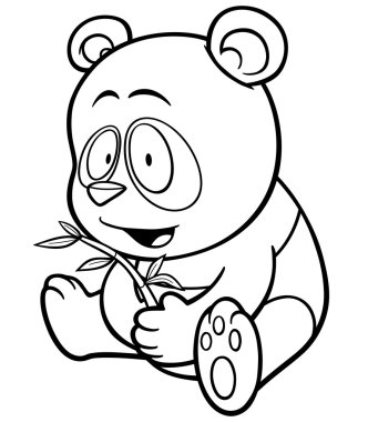 Çizgi film panda karakteri