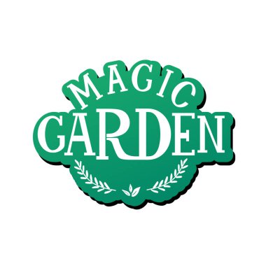 Magic Garden. Ekolojik tarzda harfler.