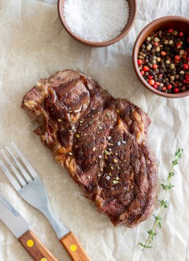 Izgara biftek. Amerikan mutfağı. Tarif Eti