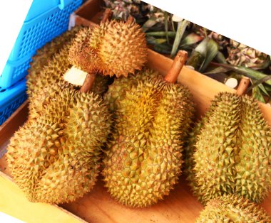 Durian meyve pazar yeri üzerinde Satılık