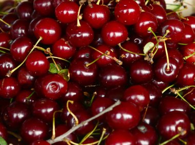 tatlı kiraz kapatmak yukarıya fotoğraf