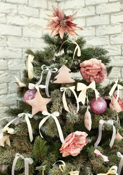 Christmas decorated tree — Stock Photo, Image