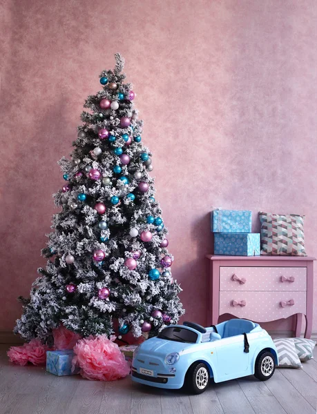 Kopott csaj retro karácsonyi dekoráció — Stock Fotó