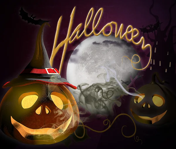 Halloween exploderende Jack O'Lantern — Stockfoto