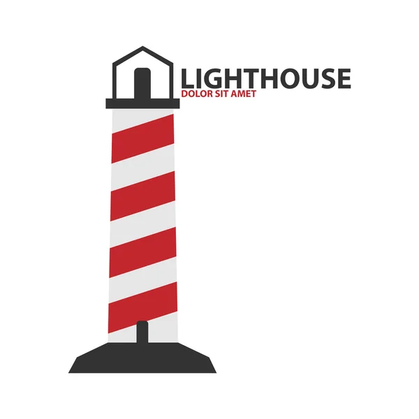 Lighthouse sea logo — Stock Vector