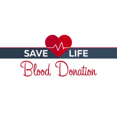 Kan bağışı. Kalp ve nabız. Hat hayat. Resimde hayat Kaydet