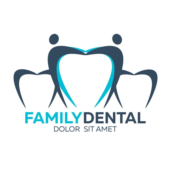 Logotipo dental. Clínica dental. Logo del dentista. Logotipo del vector — Vector de stock