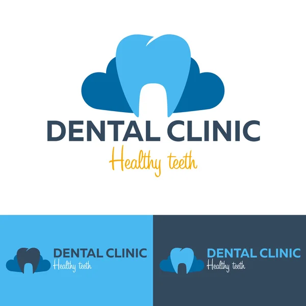 Logotipo dental. Clínica dental. Logo del dentista. Logotipo del vector — Vector de stock