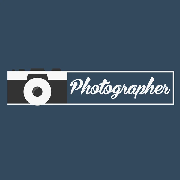 Fotograaf logo. Logo van de camera. Logo. Fotostudio. Digitale foto 's — Stockvector