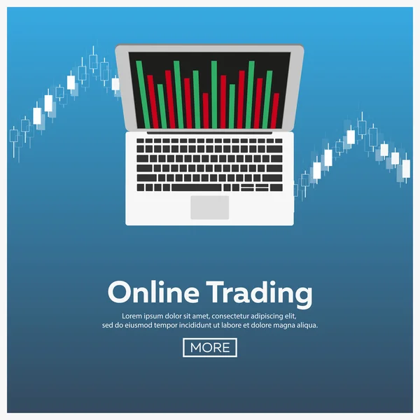 Mercado Forex, negociação. Clube Forex. Troca online. Tecnologias nos negócios e na negociação. Inteligência artificial. Mercado de acções. Gestão de negócios. Design plano moderno — Vetor de Stock