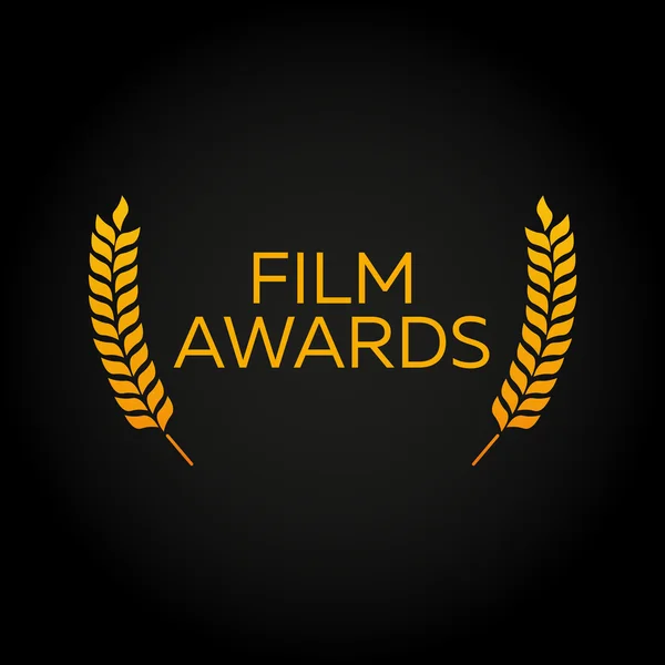 Cannes. Laurel. Film Awards winnaars. Film awards logo. Bioscoop. Vectorillustratie. — Stockvector