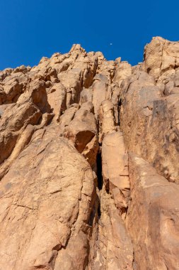 Mısır, Musa Dağı 'nın parlak güneşli bir günde manzarası