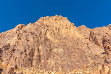 Mısır, Musa Dağı 'nın parlak güneşli bir günde manzarası