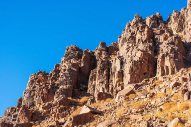 Mısır, Musa Dağı 'nın parlak güneşli bir günde manzarası