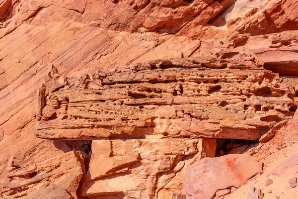 Cañón Color Salam Península Del Sinaí Hermosas Piedras Calizas Curvadas —  Fotos de Stock