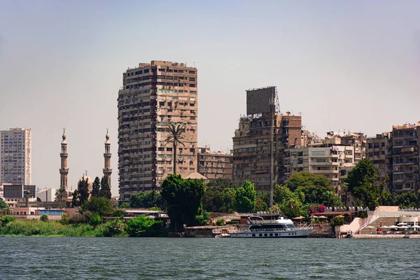 Egypte Uitzicht Stad Caïro Vanaf Kant Van Nijl — Stockfoto