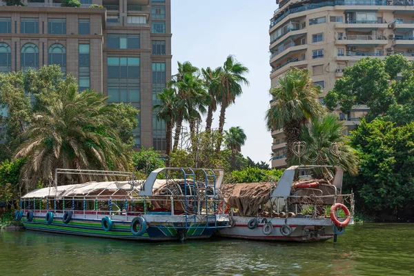 Egypte Uitzicht Stad Caïro Vanaf Kant Van Nijl — Stockfoto
