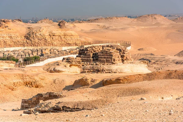 Egypt Ancient Buildings Sands Giza Valley — Stock Photo, Image