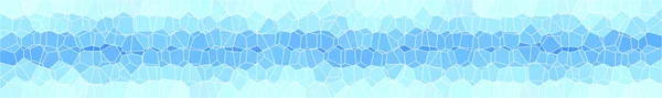 Blue mosaic background. Winter Christmas stained glass background. Graphic crystals of ice on white.