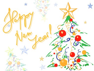 Noel ağacıyla Noel arkaplanı