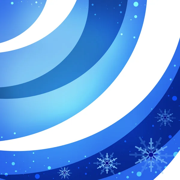 Снежинки на синем фоне снега. Пространство для текста — стоковое фото