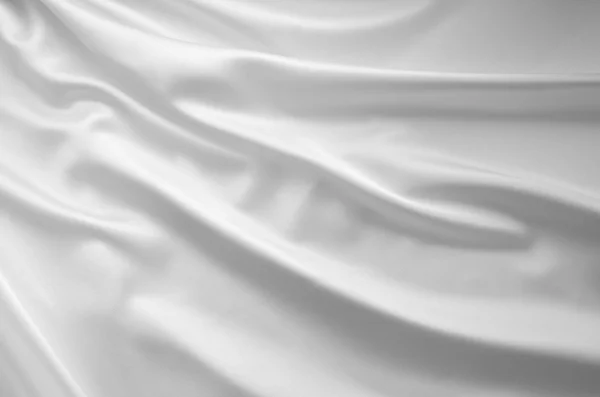 Smooth elegant white silk background — Stock Photo, Image