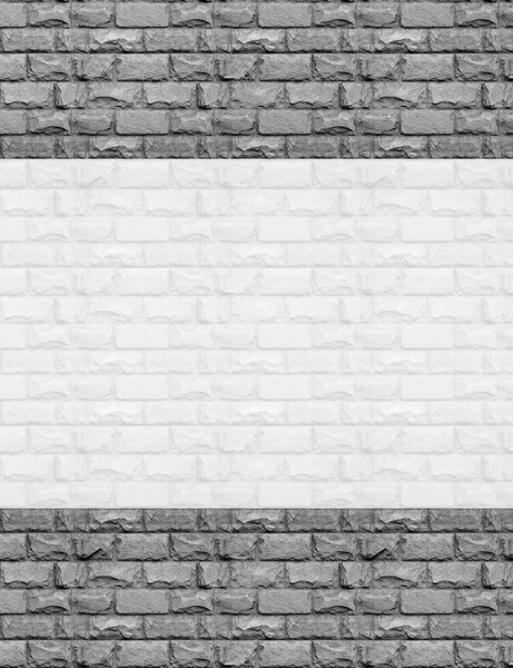 Fondo blanco en una pared de ladrillo, espacio para texto — Foto de Stock