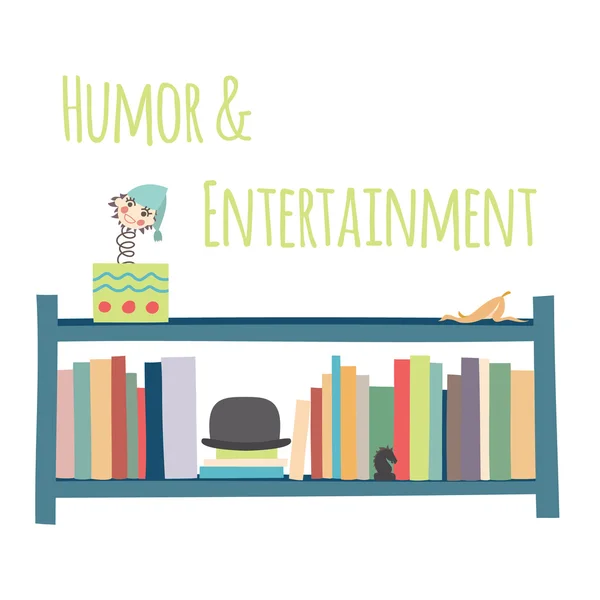 Estantes "Humor & Entretenimento ". —  Vetores de Stock