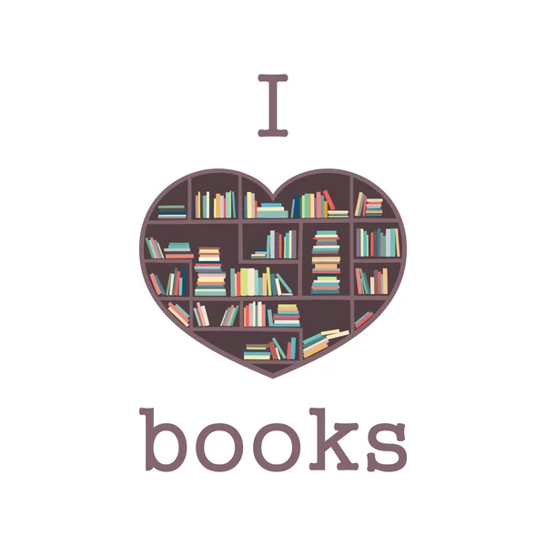 Logo, afdrukken naar de bibliotheek of boekhandel. Bookcrossing. — Stockvector