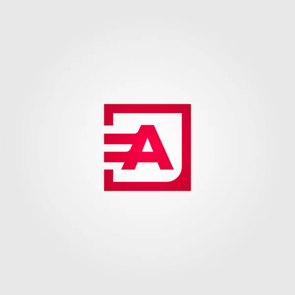 Anfangslogo Buchstabe Ein Vektor Design Icon Illustration — Stockvektor