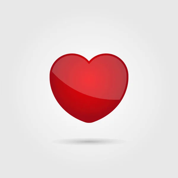 Símbolo Hogar Rojo Del Emblema Amor Diseño Ilustración Vectorial Aislado — Vector de stock