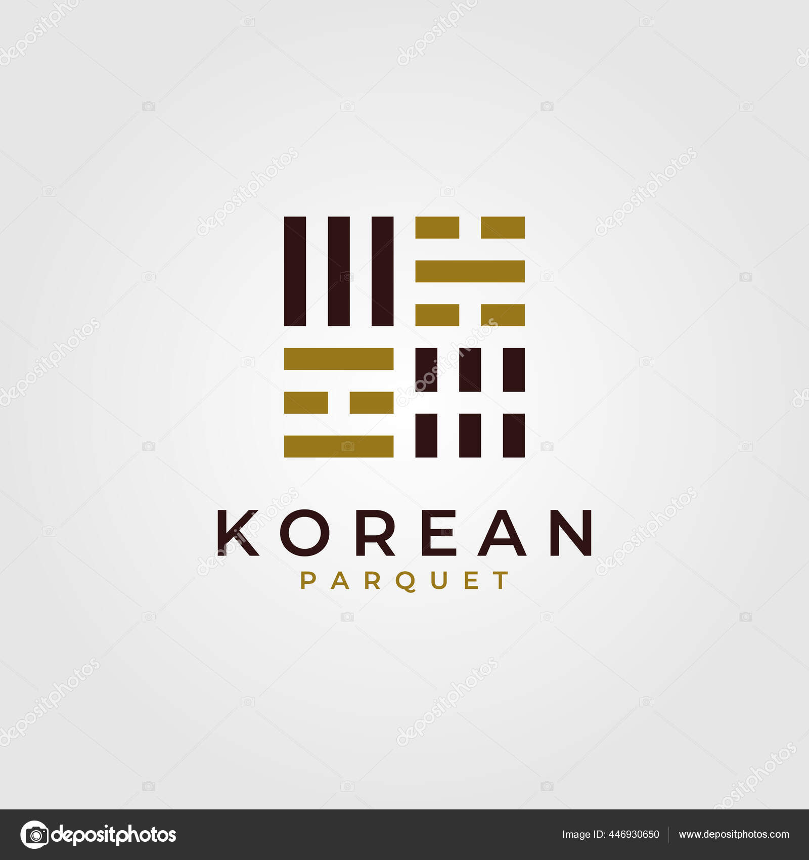 Korean Parquet Flooring Logo Vector Flag Symbol Illustration Design Vector Image By C Lawoel Vector Stock