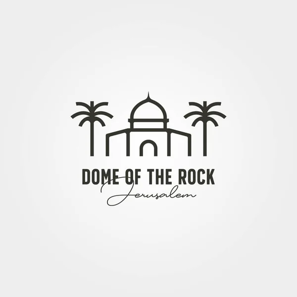 岩のドームロゴベクトル記号イラストデザイン — ストックベクタ