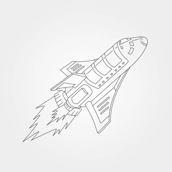 Sketsa Pesawat luar angkasa Space Shuttle