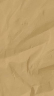 kahverengi kağıt buruşuk hareket video arkaplan, kağıt buruşmuş dikey hareket video