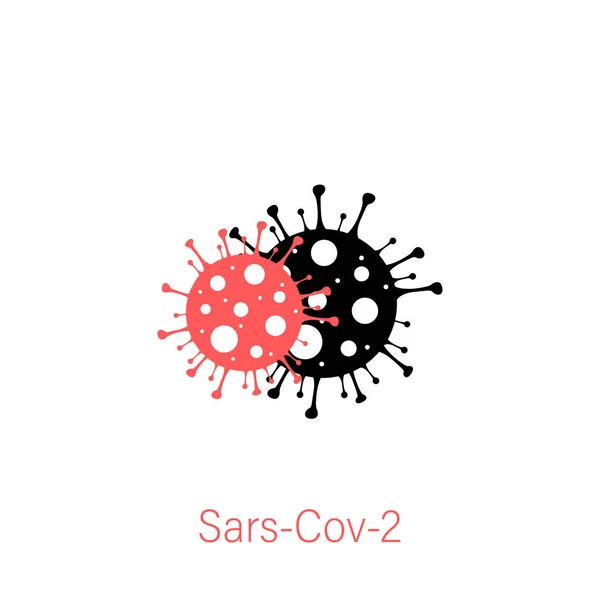 Sars-Cov-2ベクトルアイコン。コンセプトcovid 19.ベクトルコンセプト — ストックベクタ