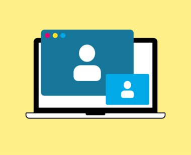 Çevrimiçi webinar, bilgisayardan video çağrısı. Meslektaşlar düzeyinde toplantılar, modern eğitim