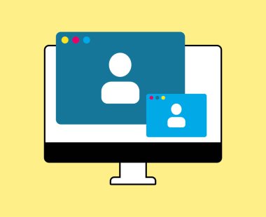 İnternetteki Webinar, görüntülü arama. Meslektaşlar düzeyinde toplantılar, modern eğitim