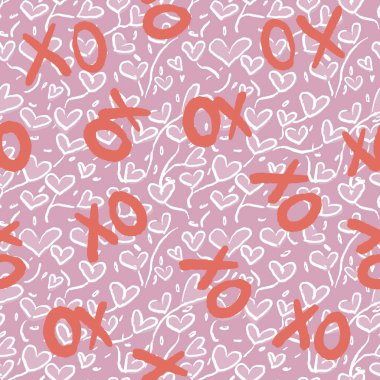 Valentine Love Heart XO Kusursuz Düzen