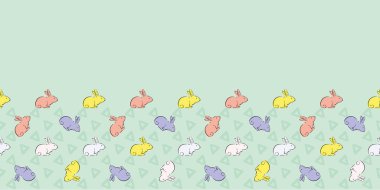 Paskalya Tavşanı Çerçevesi Sınırsız Patten