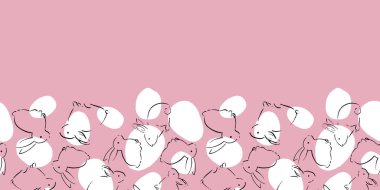 Paskalya Yumurtası Tavşanı Çerçevesi Kusursuz Patten