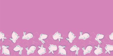 Paskalya Tavşanı Çerçevesi Sınırsız Patten